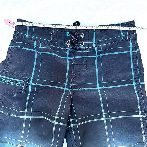 ⭐️ 5 for $25 Quiksilver Blue Plaid Kids’ Board Shorts Size S - Picture 4 of 5